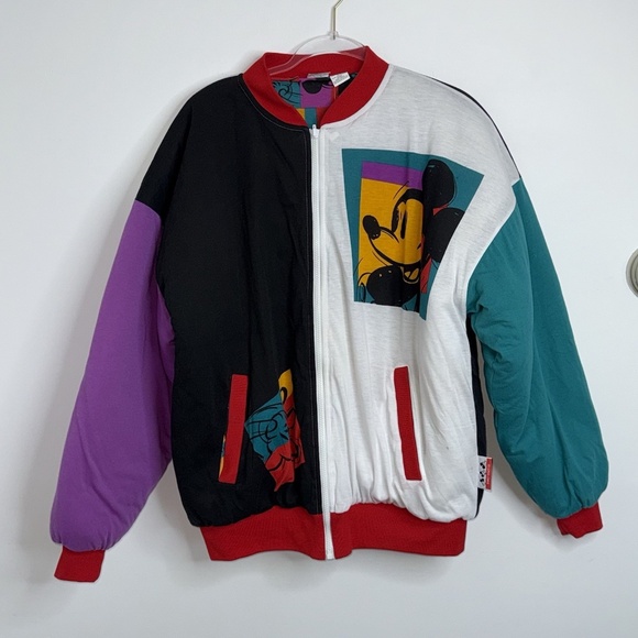 Vintage Mickey & Co Reversible Jacket All Over Print Mickey Mouse One Size NWT - Picture 1 of 16